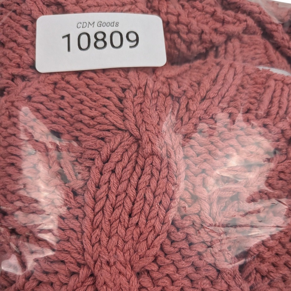 Ballinger‎ Gold Women's Silk Cable Knit Sweater Coral Size S 100% Silk - Picture 8 of 8